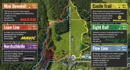 Mountainbike map from bikepark Albstadt